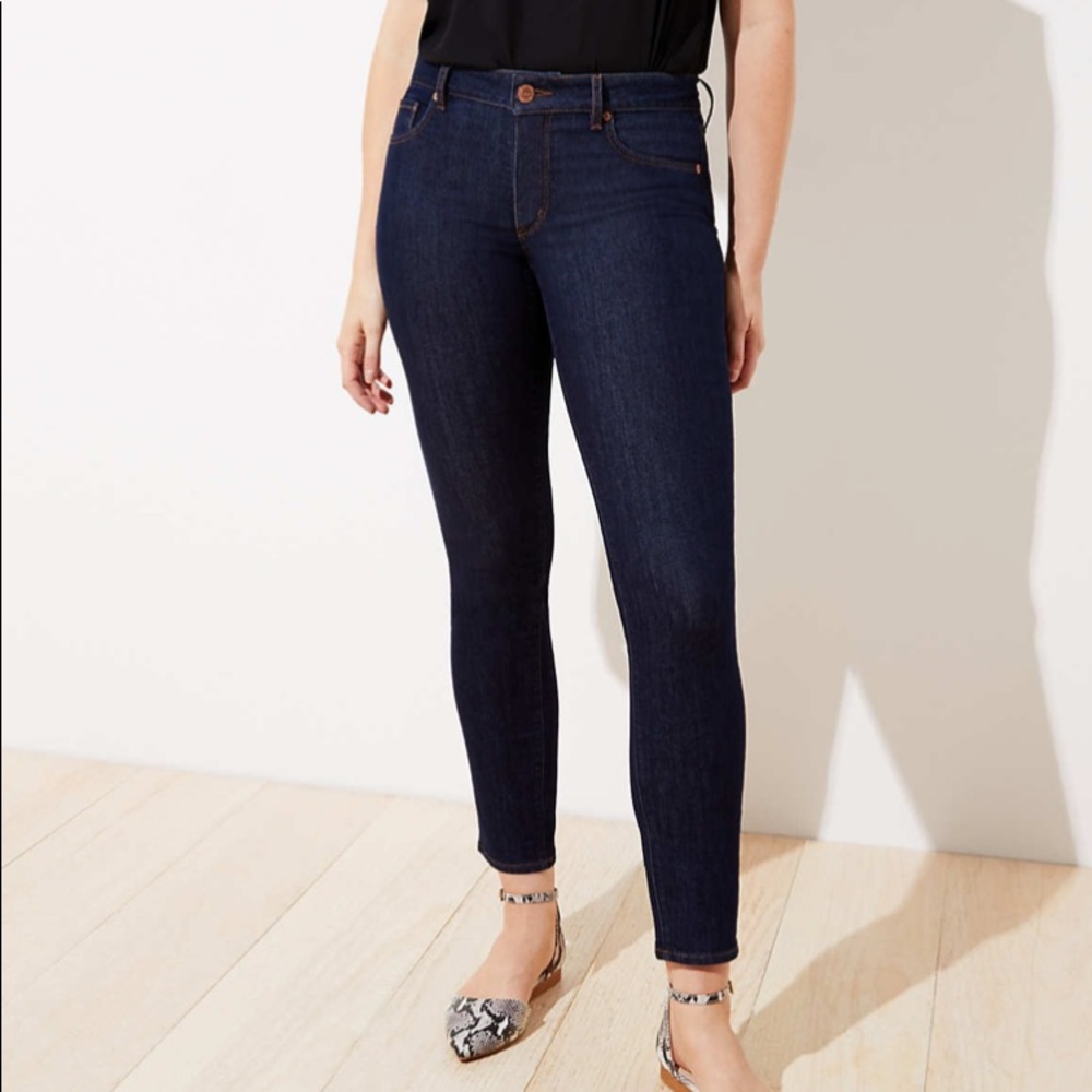 Loft Curvy Skinny Jeans Size 0